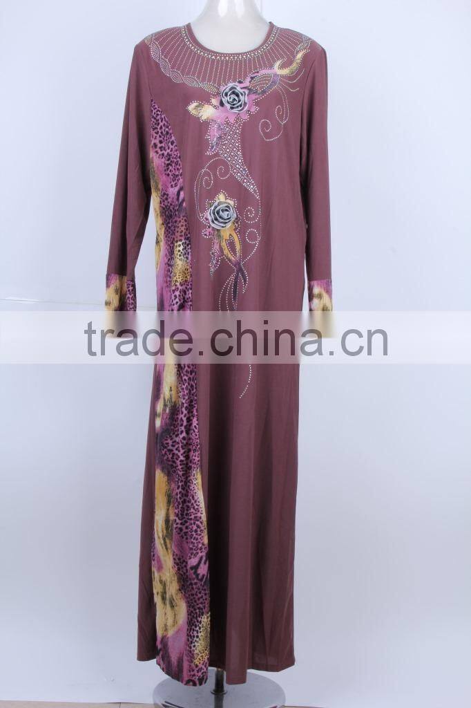 GZY wholesle cheap long maxi Muslim styles of dresses
