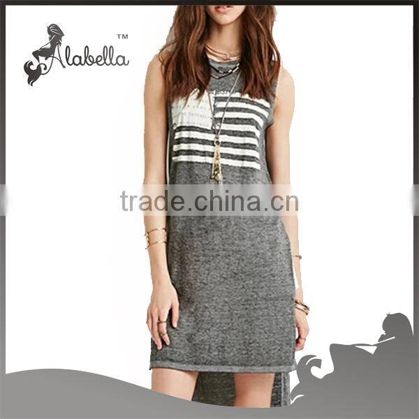 Casual dress t-shirt dress for women wholsale fitness clothing