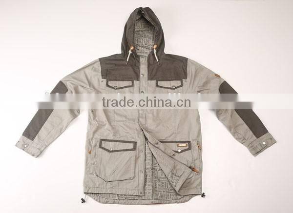 factory 100% cotton contrast color jacket stock