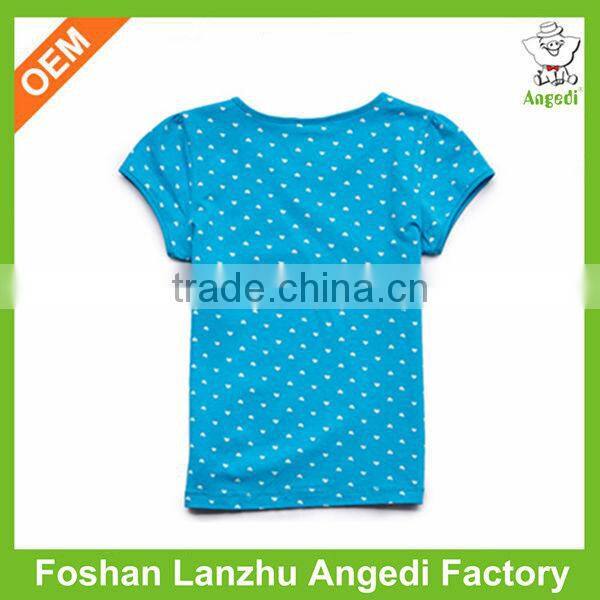 Girls summer clothes Custom T shirt Cotton Summer wear