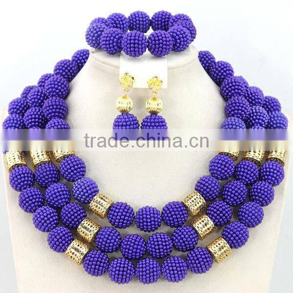 2015 new arrival africa beads jewelry sets including necklace,bracelet,ring,earings wholesales african coral beads jewelry set