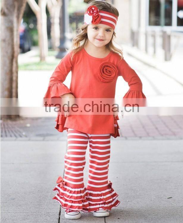 New arrival 2017 cotton fashion kids Wholesale children's clothing boutique baby summer clothes Family kids pajamas