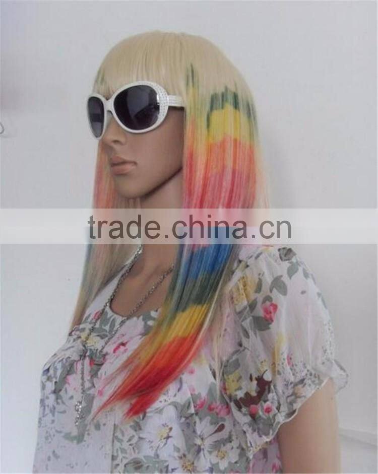 Fascinating Charming Halloween Synthetic Women Cosplay Party Long Straight Wig Full Hair Wigs