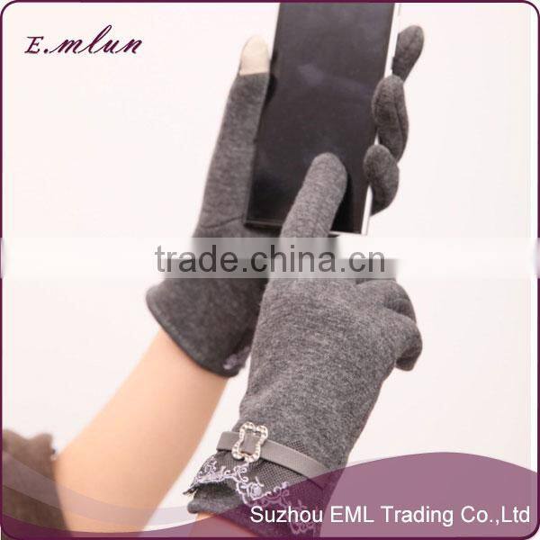 New Design Ladies Winter Smart Phone Touch Screen Gloves