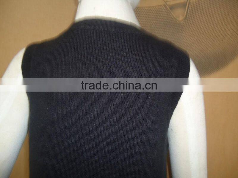 baby kids v-neck button down sleeveless sweater vests with pockets