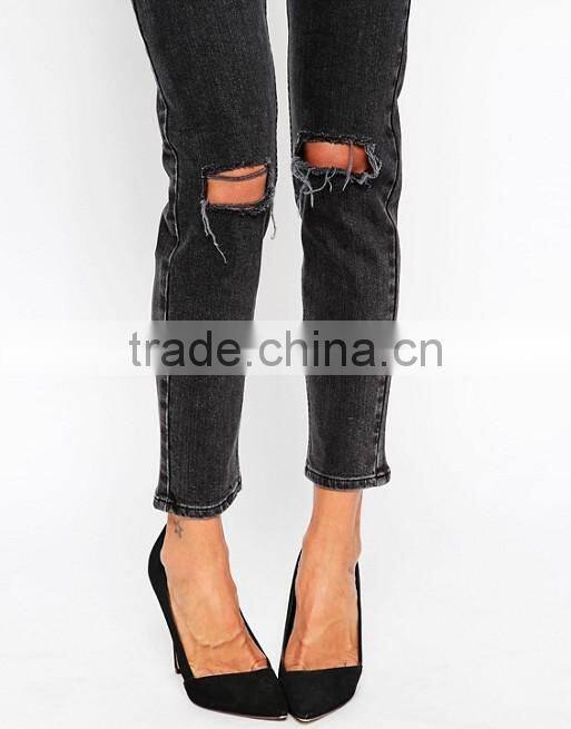 new model jeans pants wholesale china ripped damaged jeans