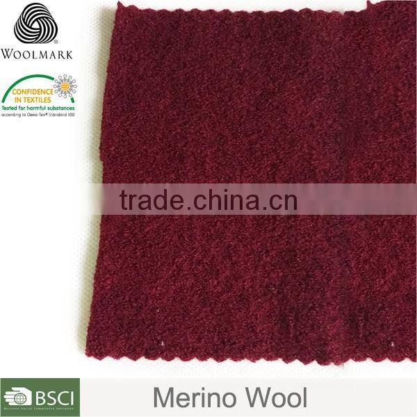 100% merino wool fabric customized, Knitted fashion wool cashmere fabric