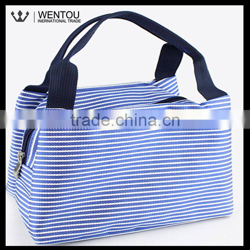 New Fashion Thermal Stripe Lunch Bag