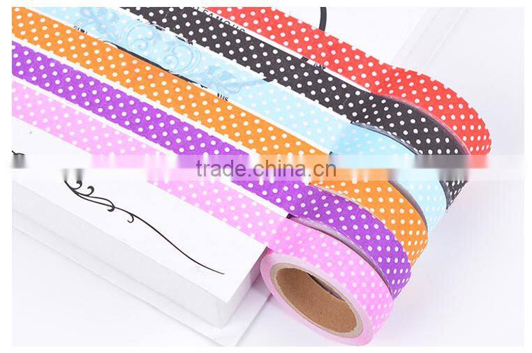 1.5cm*1m pokla dot pattern Washi Deco Tape
