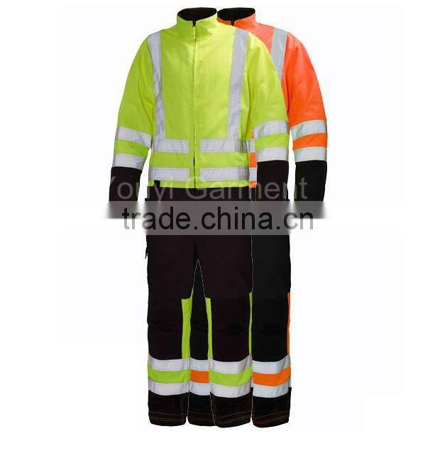 Construction coverall hi vis safety workwear