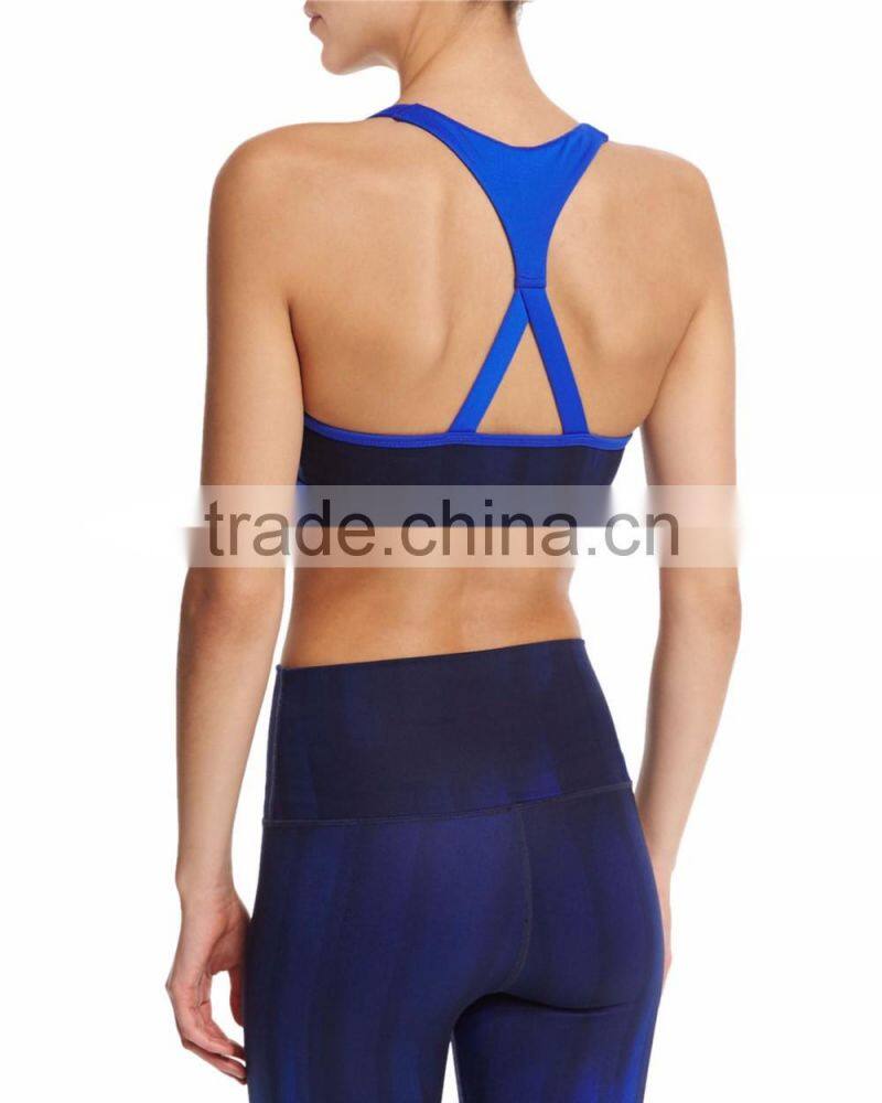 Top quality all over printed wholesale running wear sublimation compressed fitness factory
