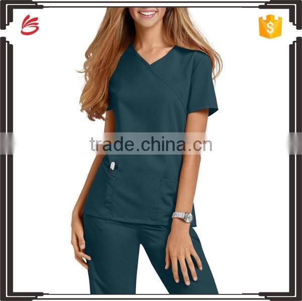 Fashionable medical scrub suit/scrub set/nurse hospital uniform designs
