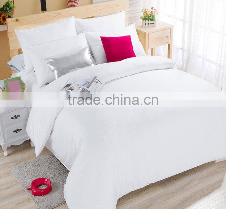 new design 60s sateen plain dyed flowers bedding set duvet cover set