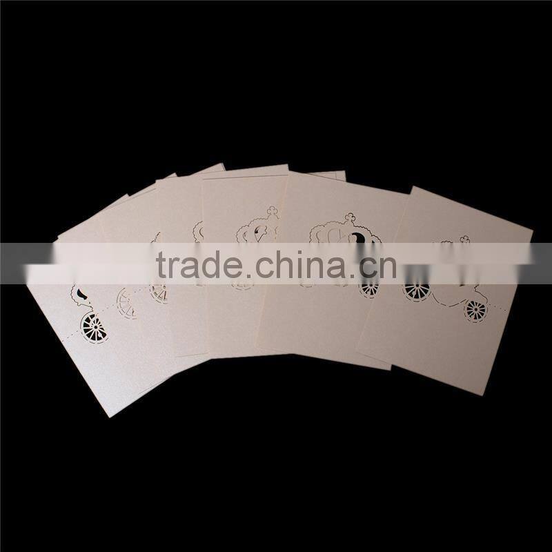 Paper Wedding Party Name Place Card Crown Pink Orange