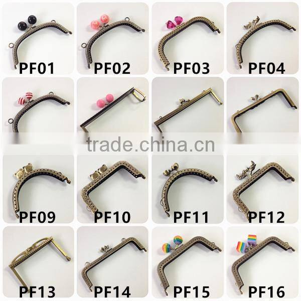 8.5cm High Quality Flower Head DIY Clutch Purse Frame Metal Coin Purse Frame