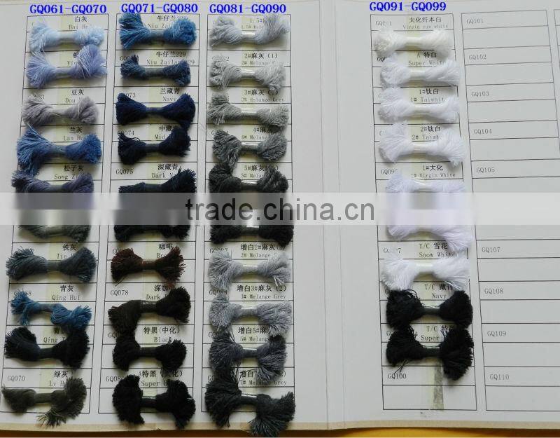 100% dope dyed spun polyester yarn manufacturer from china