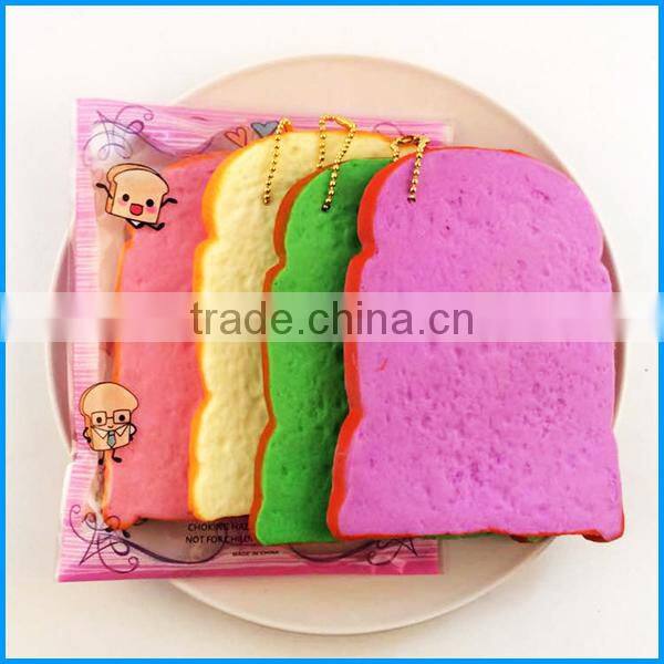 PU squishy slow rising toys squishy toast for stress release