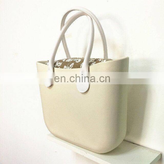 2017 Wholesale custom lady eva bag silicone t o te bag