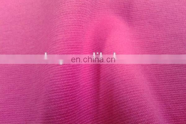 Winfar Textile Super Soft Jersey Pink Color Dyed Punto Roma Knitting Fabric