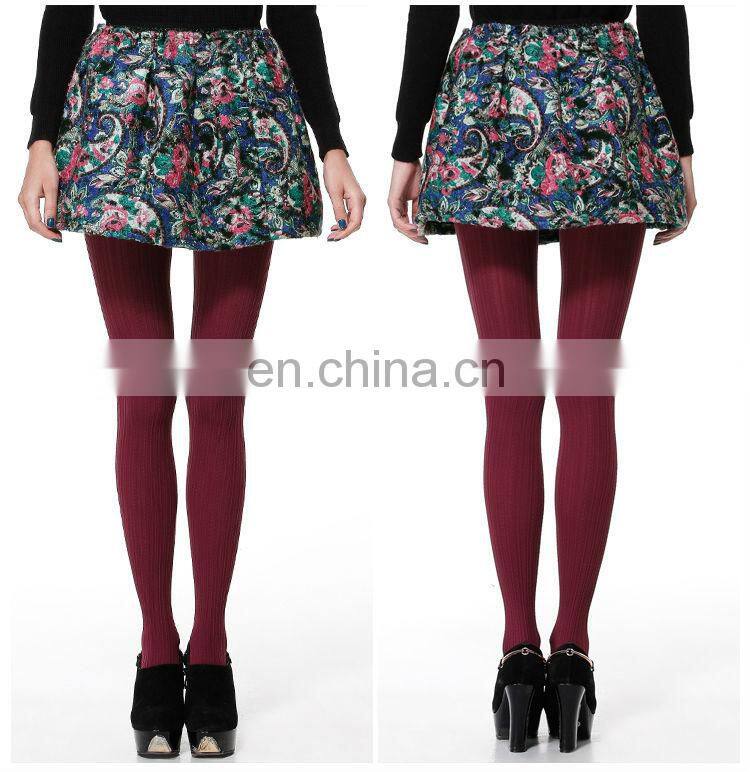 2014 Vintage new design embroidery fashion girls A line elastic skirt