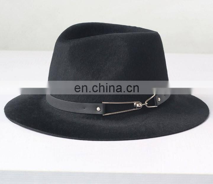 Ladies Formal Fashion Spring Wool Fedora Hat