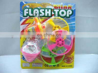 Plastic spinning disc top toys