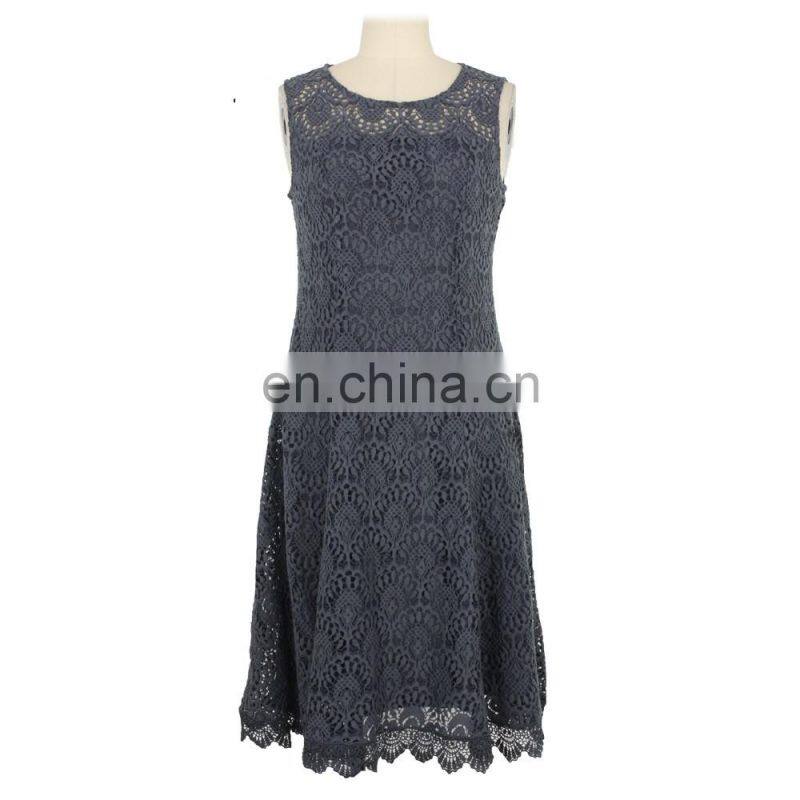 Crochet Lace Dress Women Evening Dress Occasion Wear