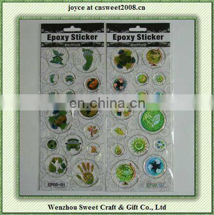 transparent laser stickers/hologram sticker