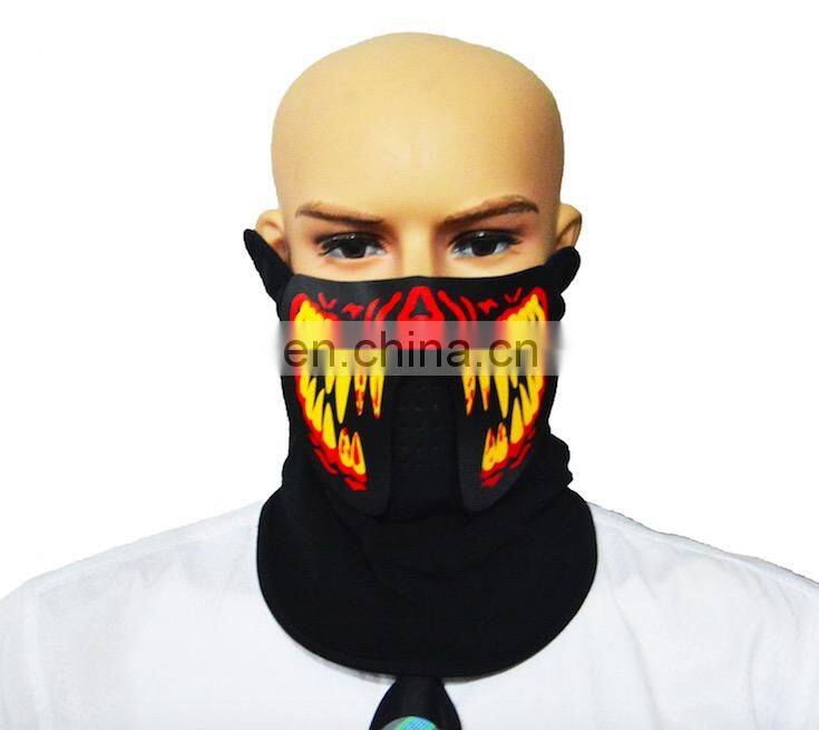 Lighting EL Mask Panel EL Facial Mask for Halloween