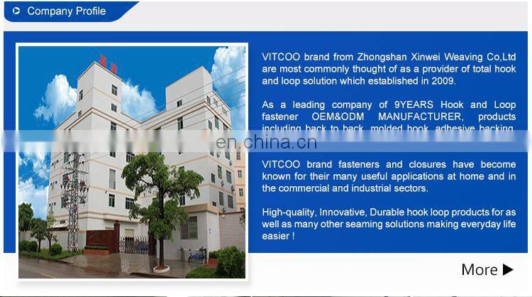 Wholesale back to back double side hook and loop, fastener tape from OEM factory