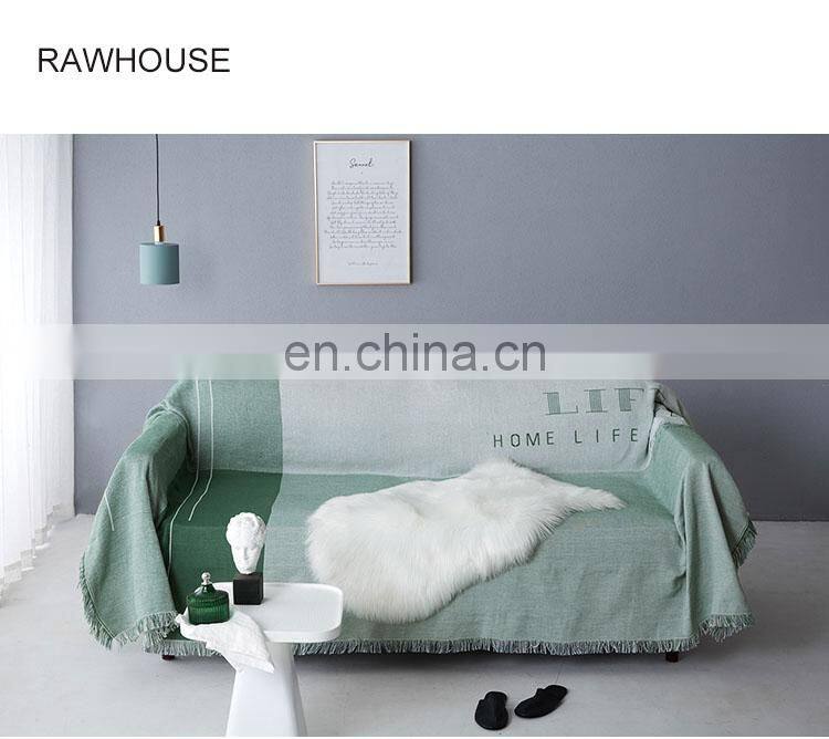 RAWHOUSE cheap factory price original ins sofa cover for fall Nordic woven decorative throw blanket with low moq