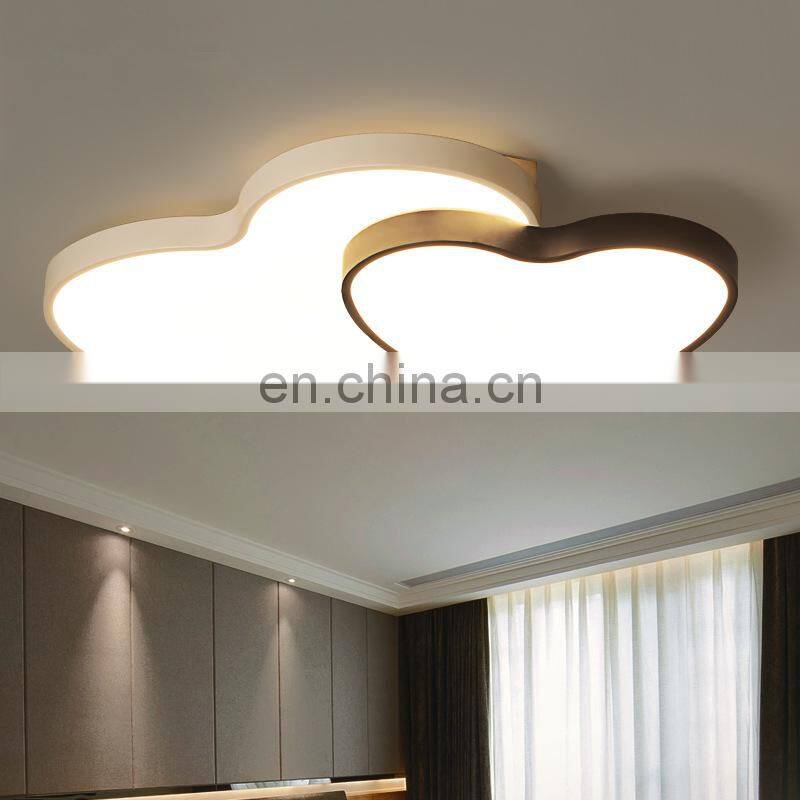Creative acrylic double heart living room lamp simple personality lamps