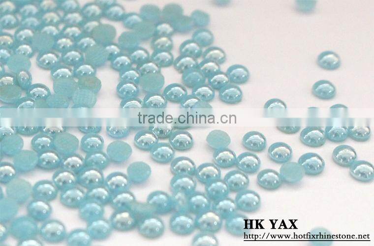 1219L China flat back hotfix pearl,4mm round flat back pearl hotfix,wholesale hotfix pearl flat back