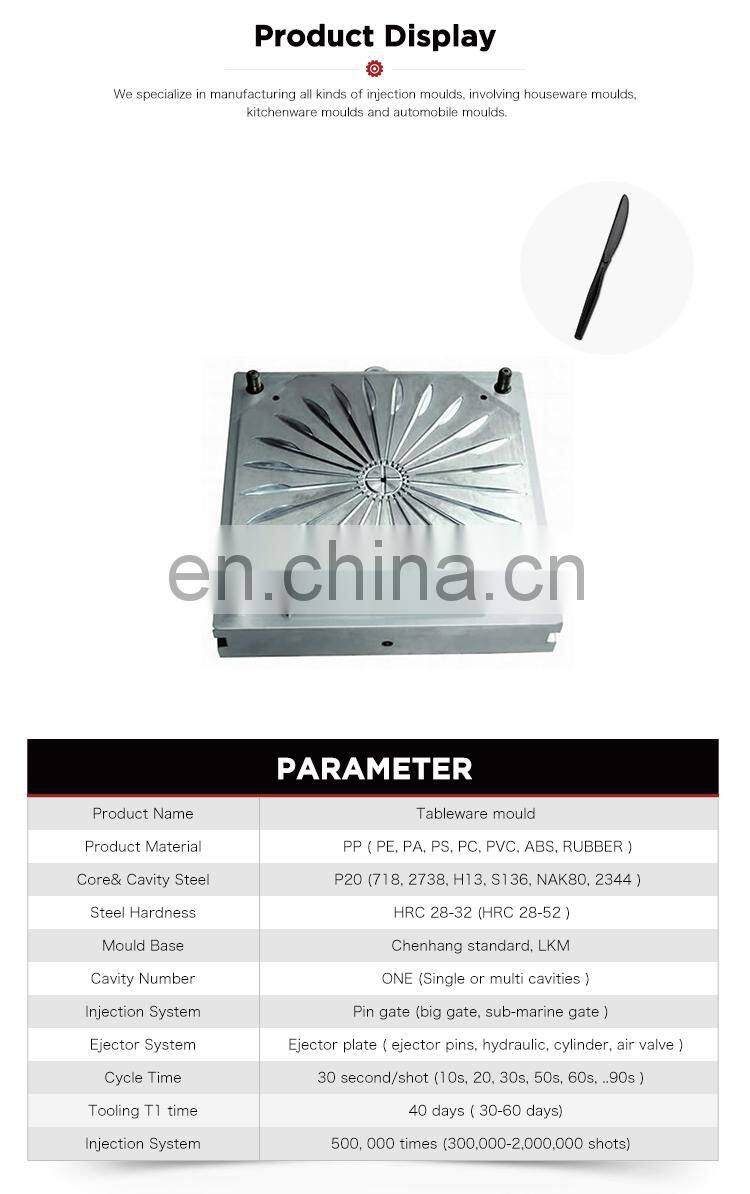 China new design hot sale plastic mould for knife handle