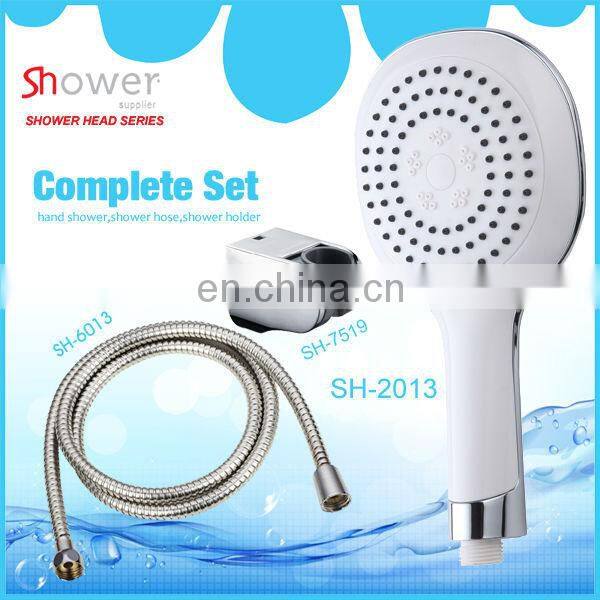SH-2328 Round Five Functional Big Spray Face Chromed Plastic Bath Hand Shower