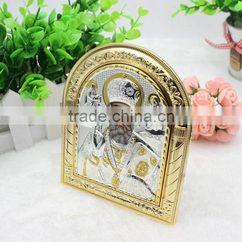 Orthodx St. Nikolaos Metal Icon