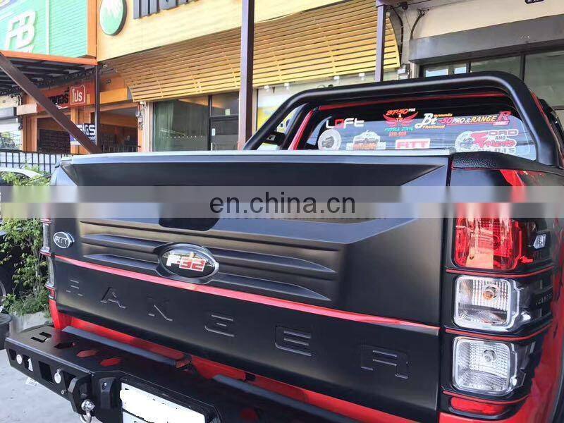 Black Rear Tailgate Cover Facelift for RANGER 2015 2016 2017