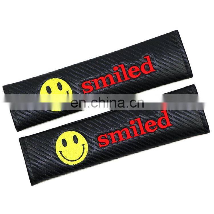 Customized Car Styling Auto Pads Carbon Fiber Seat Belt Shoulder Cover