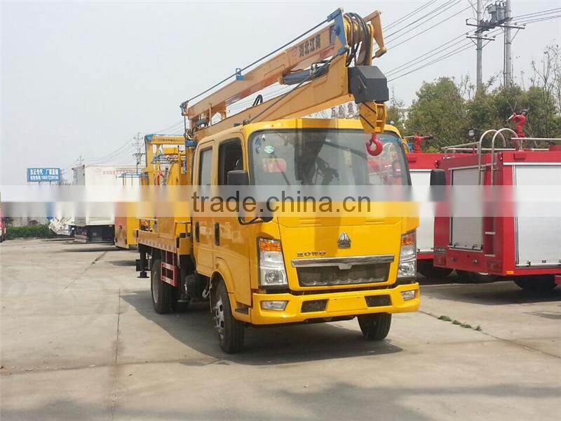 Howo 14m aerial manlift platform truck