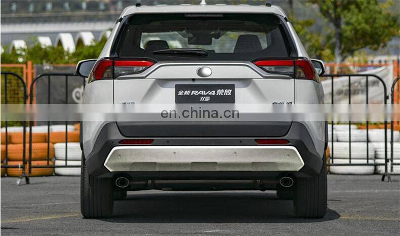 For TOYOTA RAV4 2019 2020 2021+ Front & Rear Bumper Guard Plate Protector Anti-impact Stainless Steel Auto Accessories