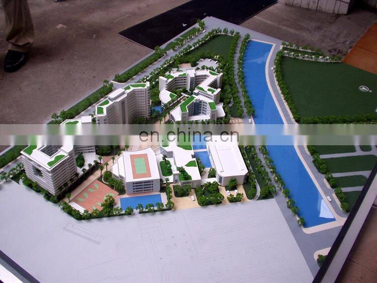 Simple school architecture scale models in property