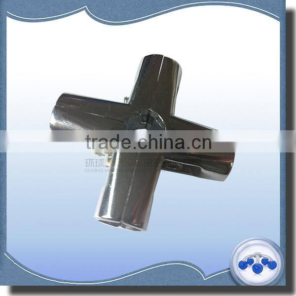 4 way 25mm metal round tube connector/ Joker&Uno