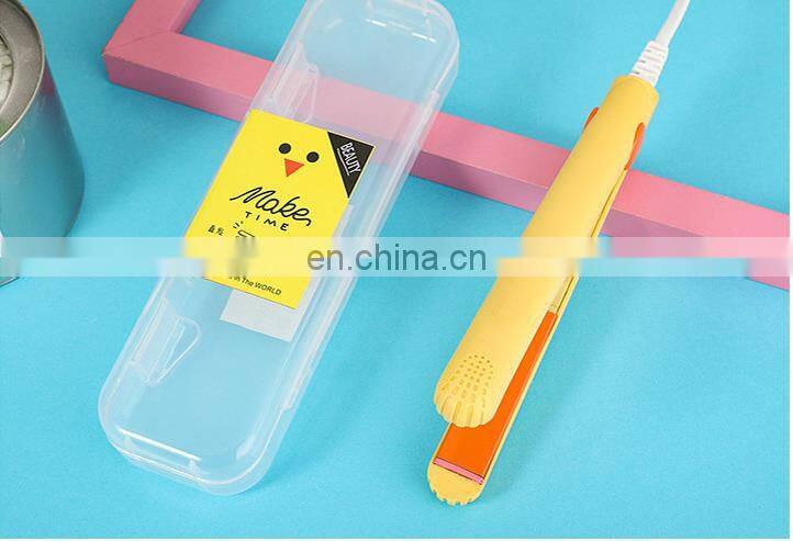 Portable mini hair straightener and wireless flat iron rechargeable cordless hair straightener