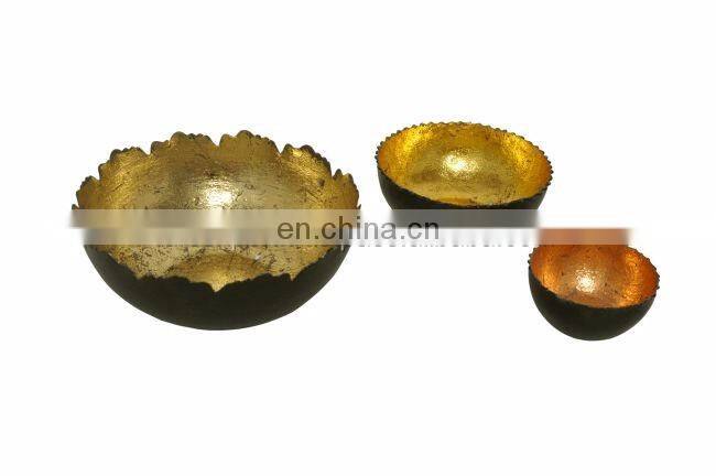 decorative aluminium cast table bowl