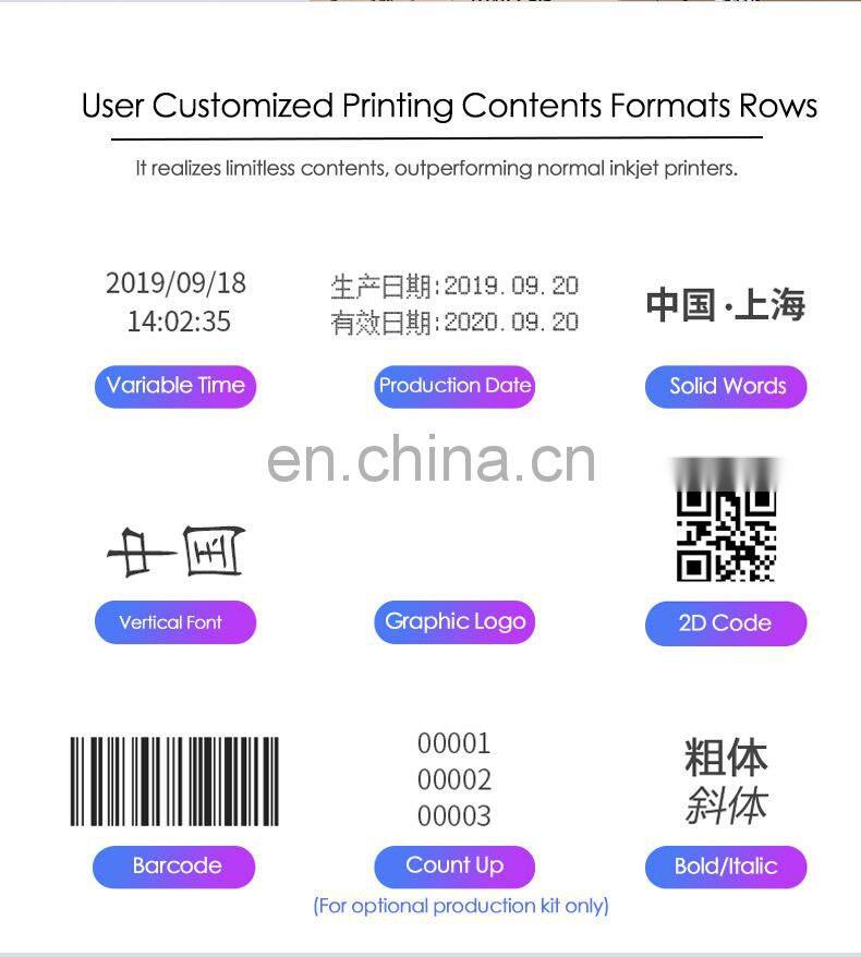 600DPI Handheld Inkjet Printer with Touch Color Screen Chinese/English Ink Cartridge