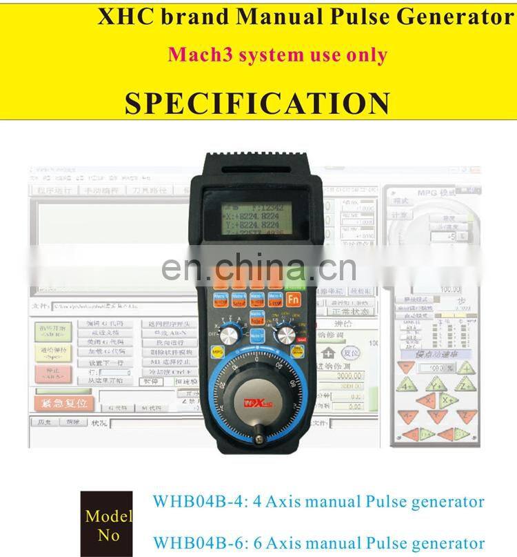 WHB04B-6 6 Axis XHC Usb Wireless Mach3 Remote MPG Pendent CNC pendant USB Handwheel