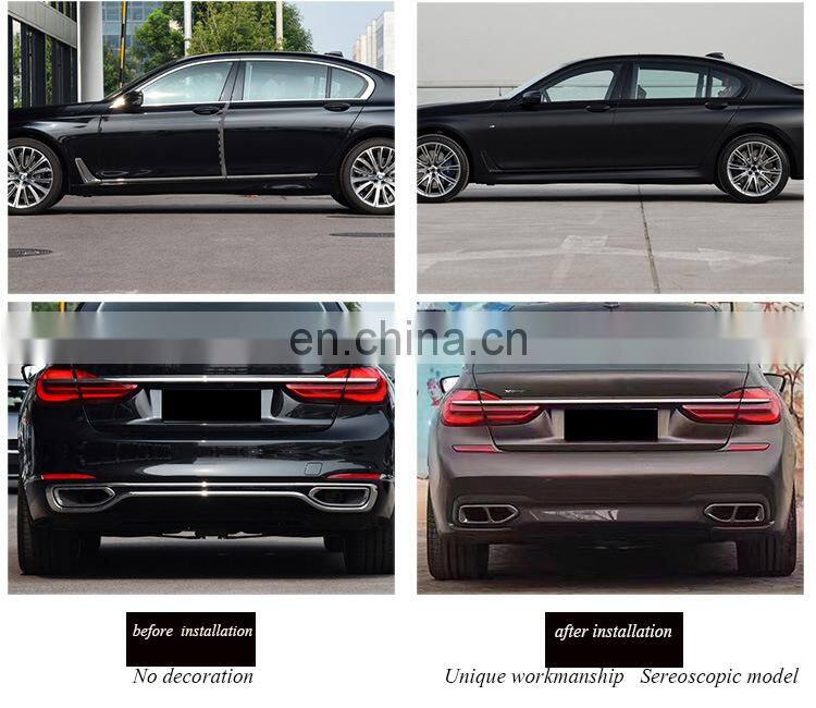 Runde Modified 760M Style PP Material Body Kit For 2016-In BMW 7 Series G11 G12 Front Bumper Rear Bumper Side Skirt Exhaust