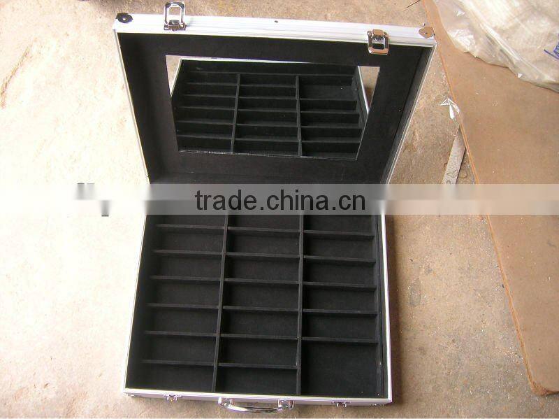 aluminum UV color chip box with inner lattice shape