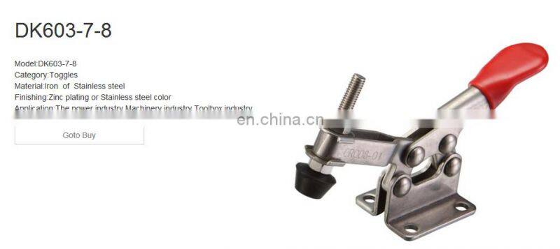 DK603-8 Zinc Coated Steel / SS Toggle With Plastic Cover Handle