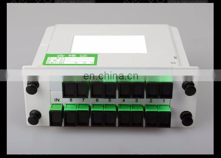 FTTH 1X16 PLC Insertion Type cassette Fiber Optic box Splitter with SC/apc connector